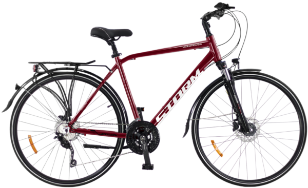 Rower trekkingowy STORM MARATHON 10.0 rama 19" koło 28" bordowy