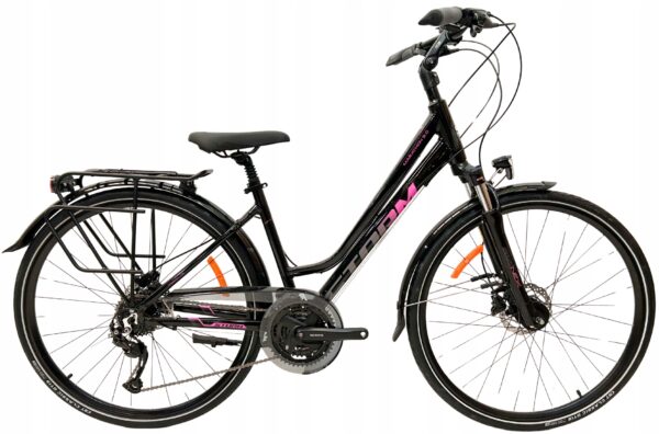 Rower STORM MARATHON 9.0 LADY 17" 28" czarny / fuksja