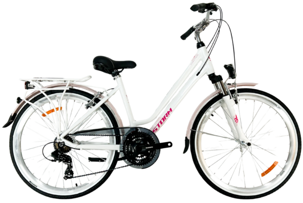 Rower STORM MARATHON 1.0 LADY 26″ biały / różowy