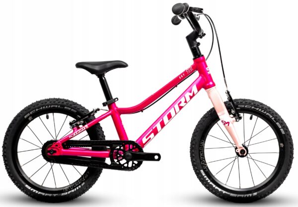 Rowerek STORM SKY SUPER LIGHT 16 cali ciemny róż