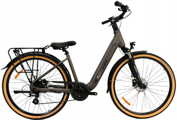Rower elektryczny STORM E-DIAMOND PRO LADY 19″ 28″ kawowy