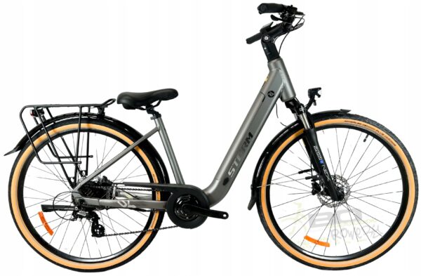 Rower elektryczny STORM E-DIAMOND PRO LADY 17″ 28″ szary 2025
