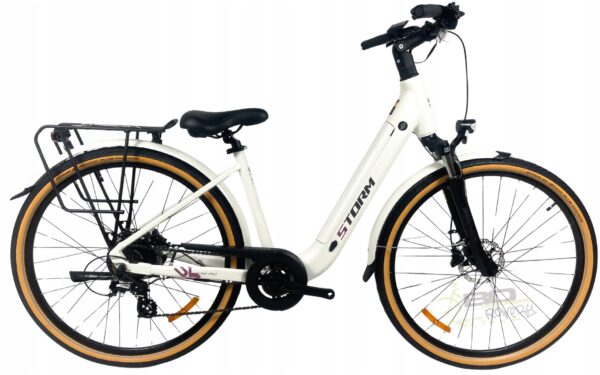 Rower elektryczny STORM E-DIAMOND PRO LADY 17″ 28″ perła 2025