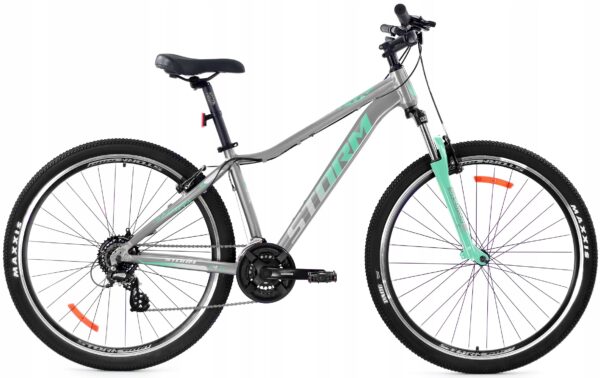Rower STORM SHARK 1.0 LADY VBR 18" 29" srebrny / turkus 2025