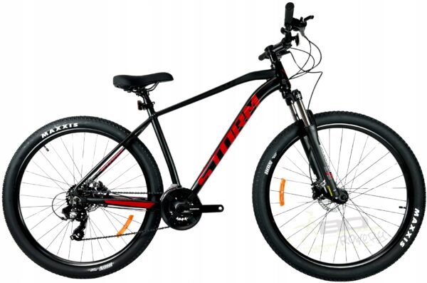 Rower STORM SHARK 2.0 19" 29" czarny / czerwony mat 2025