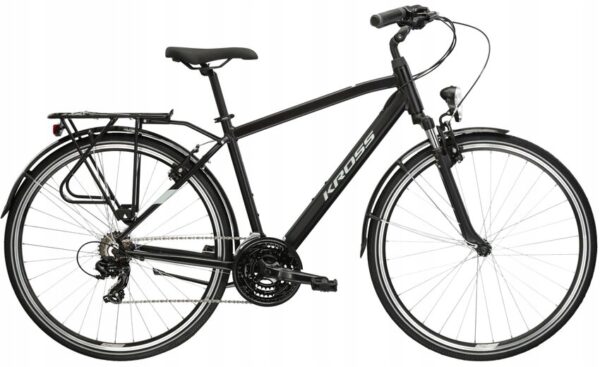 Rower KROSS TRANS 1.0 rama M 19" 28" czarny 2024
