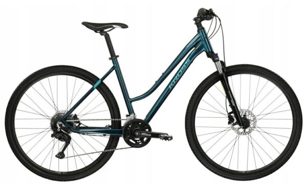 Rower KROSS EVADO 5.0 damski M 17" 28" turkusowy 2024
