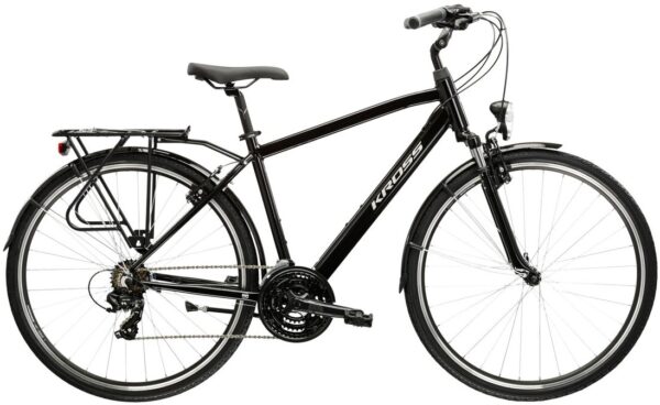 Rower KROSS TRANS 1.0 28" czarny / szary połysk 2025