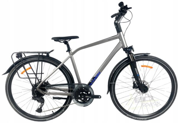 Rower STORM MARATHON 9.0 19" 28" szary / niebieski mat 2025