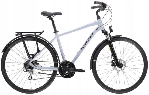 Rower KROSS TRANS 3.0 rama M 19" 28" szary/ czarny 2024