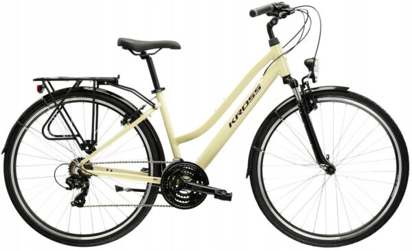 Rower KROSS TRANS 1.0 damski M 17" 28" brązowy / fioletowy połysk 2025